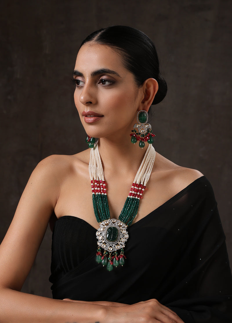 Minaki Kundan Long Set - Minaki