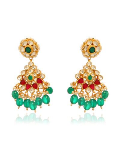 Kundan/Polki Dangler Earrings - Minaki