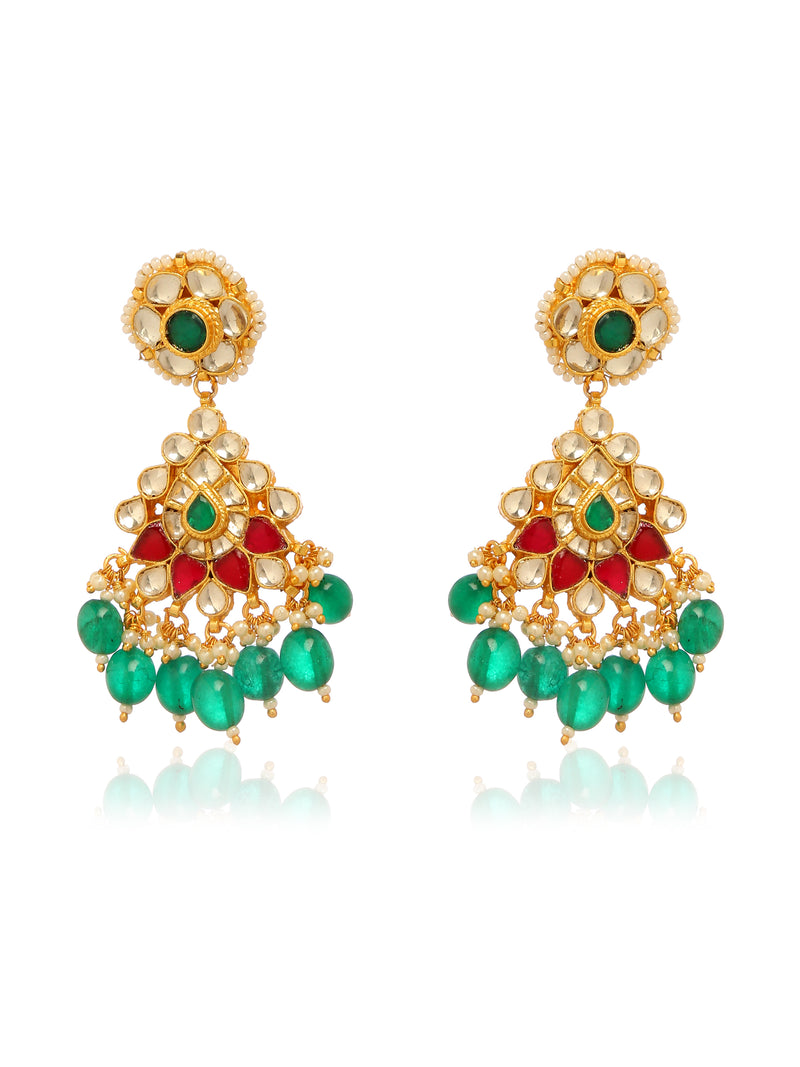 Kundan/Polki Dangler Earrings - Minaki
