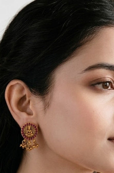 Lakshmi Ruby Studs - Minaki