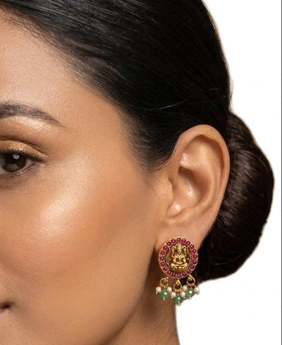 Lakshmi Temple Studs - Minaki