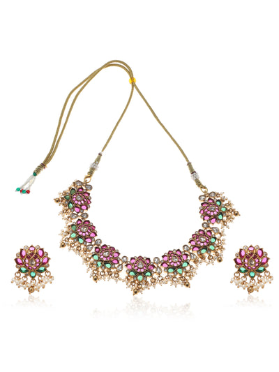 Lotus Necklace Set - Minaki