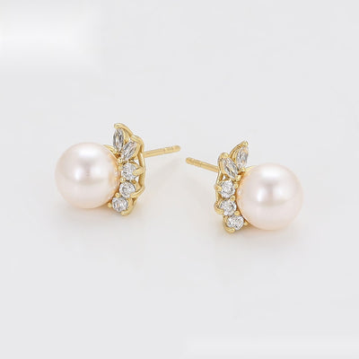Luminous Leaf Studs - Minaki
