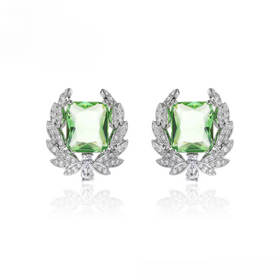 Lush Leaf Charm Earrings - Minaki