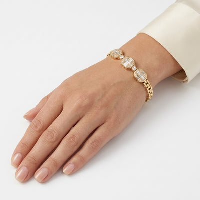 Lustre Link Emerald Cut Bracelet - Minaki
