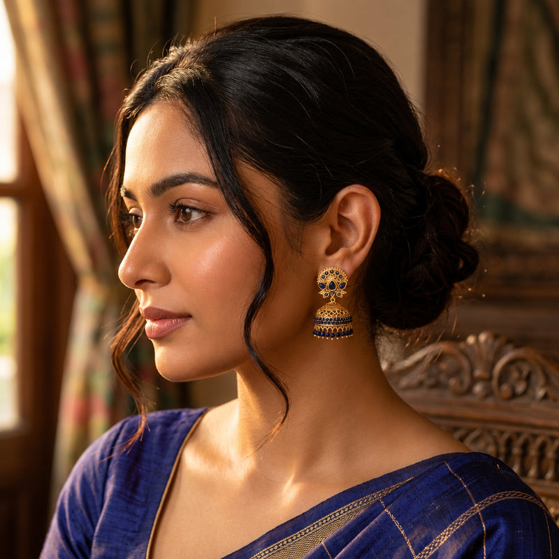Mangal Jhumka Earrings - Minaki