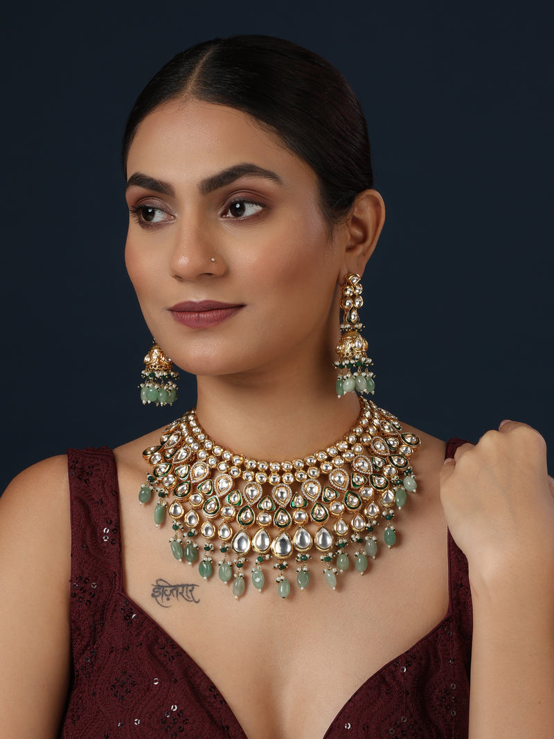 Manikya Mohini  kundan set - Minaki