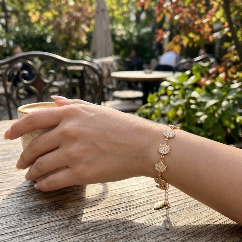 Mapple Leaf Tennis Bracelet - Minaki