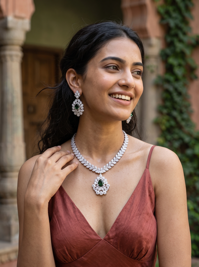 Midnight Elegance Necklace Set - Minaki