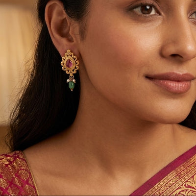 Mohur Temple Earring - Minaki