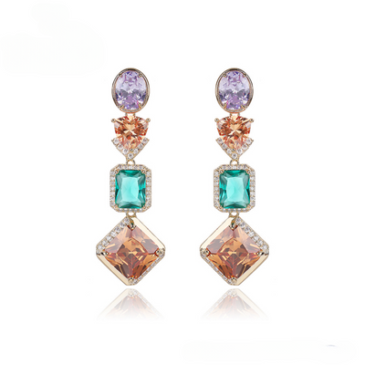 Multihued Melody Earrings - Minaki