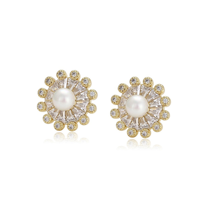 Mystic Zircon stud Earring - Minaki