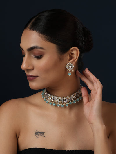 Neelzara Polki Choker Set - Minaki