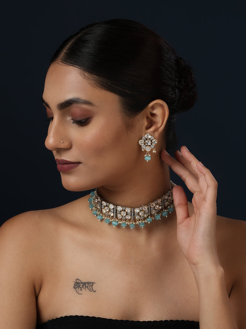 Neelzara Polki Choker Set - Minaki