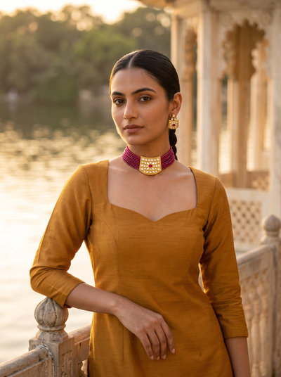 Noor-e-Gul Kundan Set - Minaki