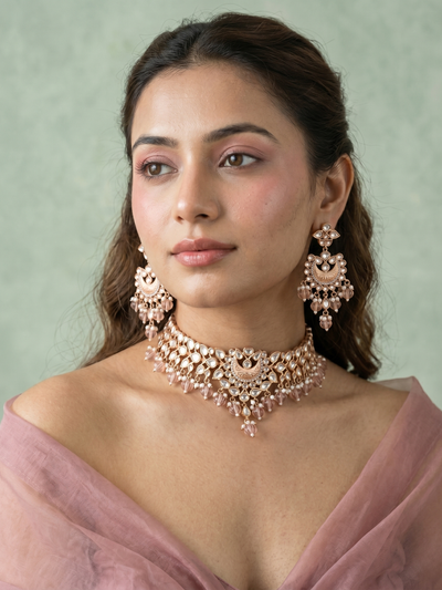 Noorika kundan Polki Choker Set - Minaki
