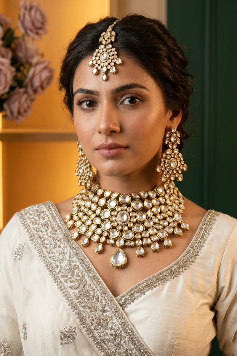 Noorvani Kundan Bridal Set - Minaki