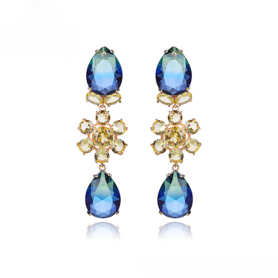 Peacock Splendor Earrings - Minaki