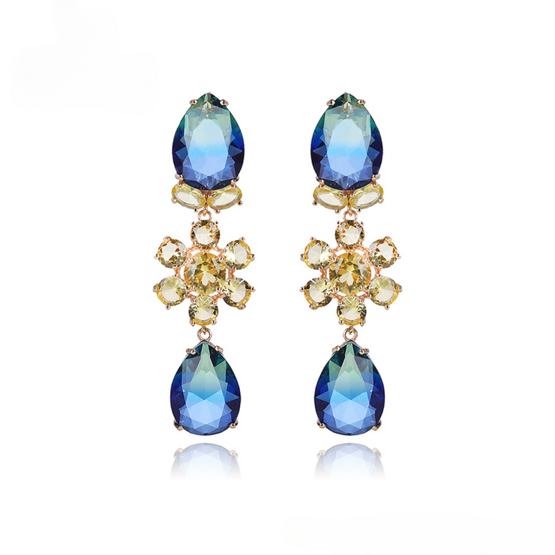 Peacock Splendor Earrings - Minaki