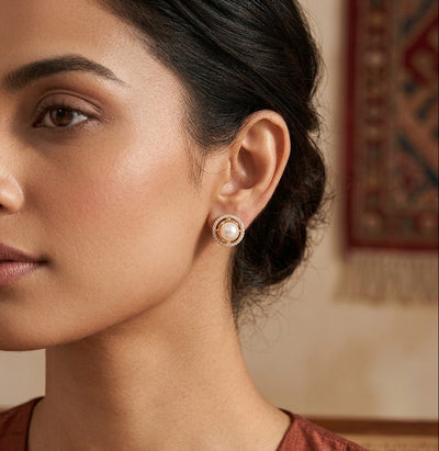 Pearl Orbit Earrings - Minaki