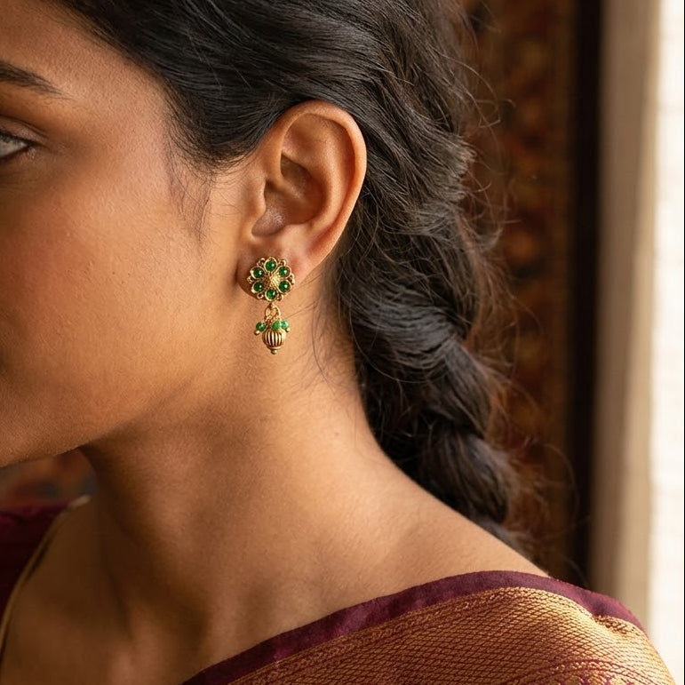Pushpika Temple Earring - Minaki