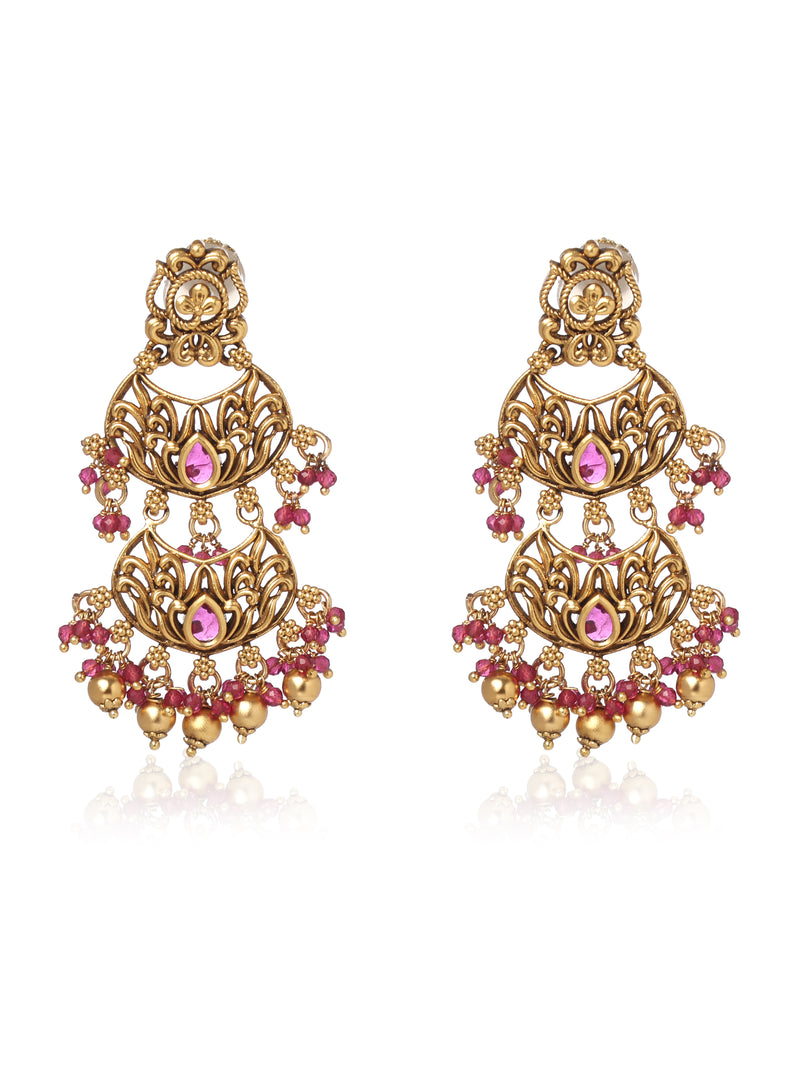 Rajmudra Jhumke Earrings - Minaki