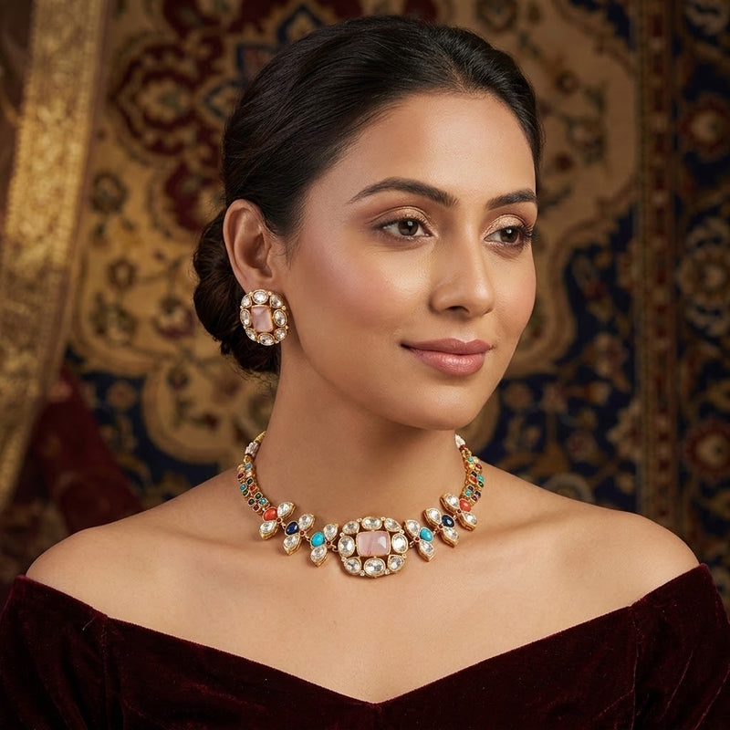 Rangoli Choker Set - Minaki