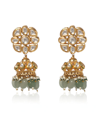 Regal Kundan Earrings - Minaki