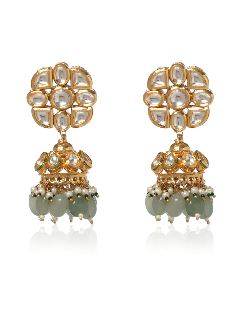 Regal Kundan Earrings - Minaki