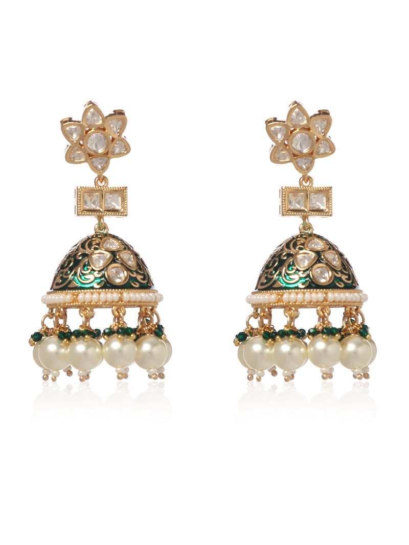 Roopvati Jhumka Earrings - Minaki