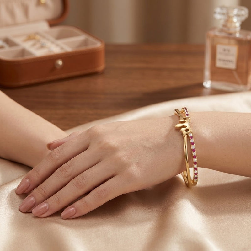 Rosalia Bangle Bracelet - Minaki