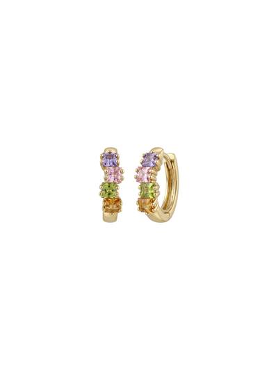 Rosetta Huggie Hoops - Minaki