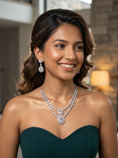 Royal Layers Necklace Set - Minaki