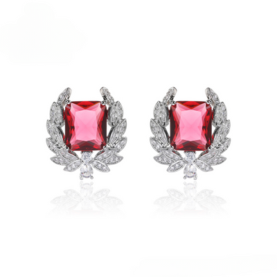 Ruby Rose Trellis Earrings - Minaki
