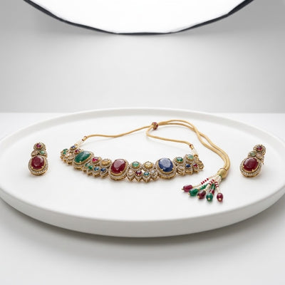Sabya Choker Set - Minaki