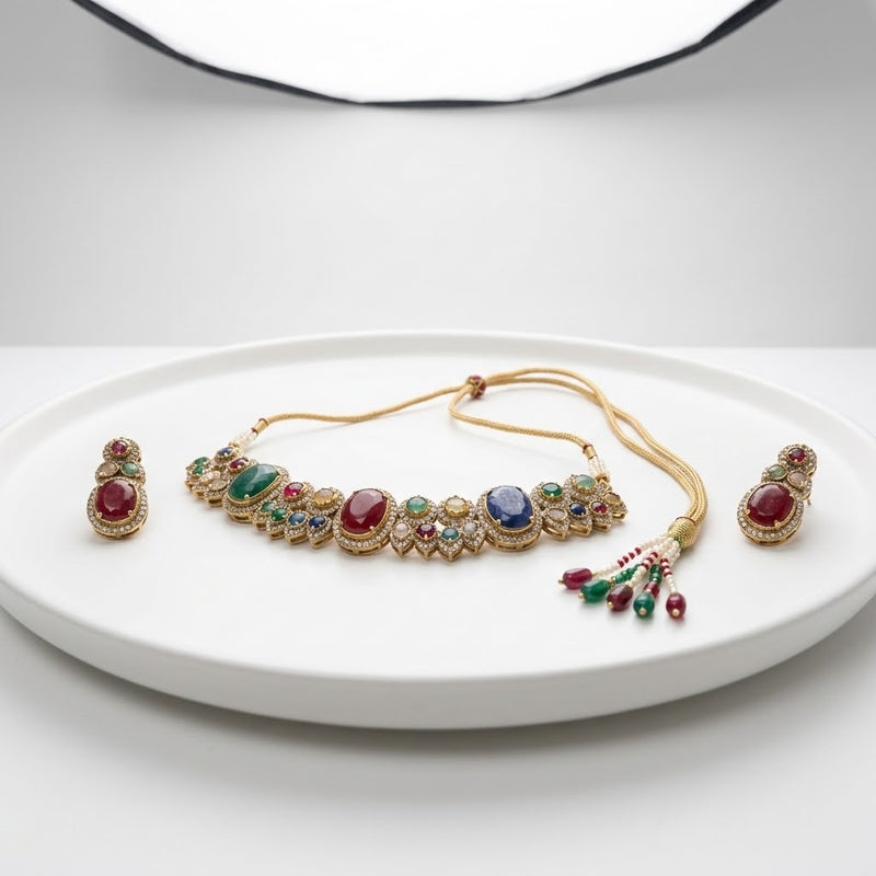 Sabya Choker Set - Minaki