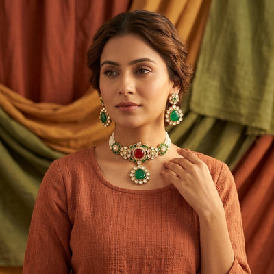Sabya Suhasini Choker Set - Minaki