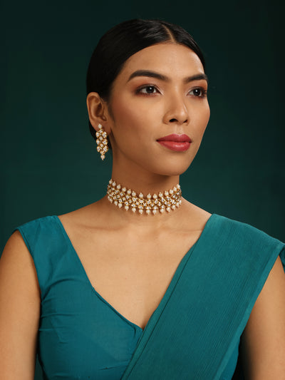 Safa Kundan Choker Set - Minaki