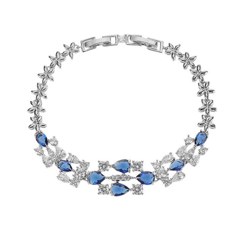 Sapphire Blossom Bracelet - Minaki