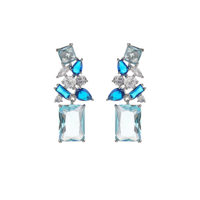 Sapphire Glow Earrings - Minaki
