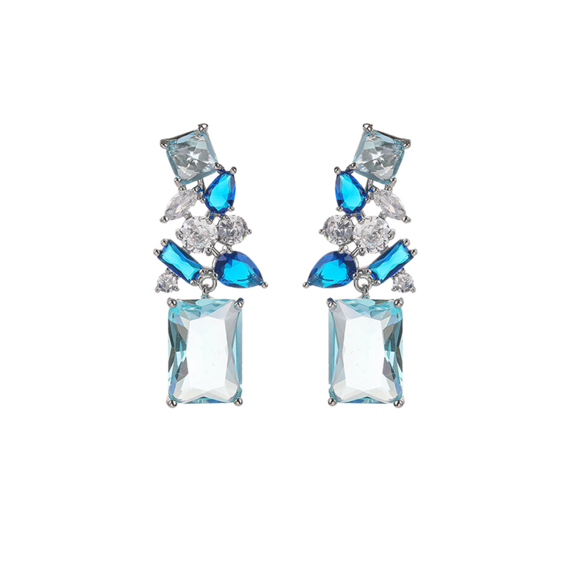 Sapphire Glow Earrings - Minaki