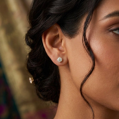 Solitaire Stud Earrings - Minaki