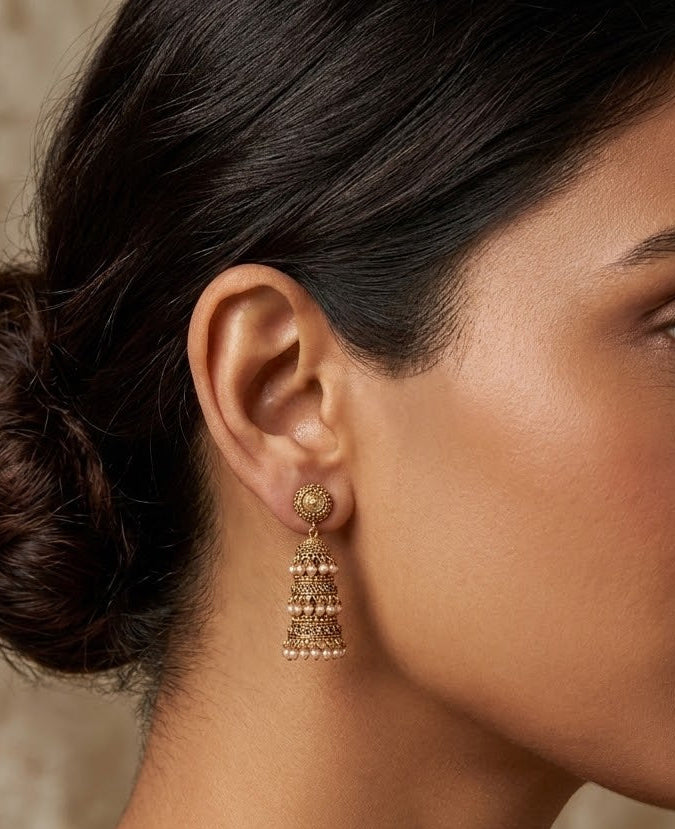 Sonam Jhumka Earrings - Minaki