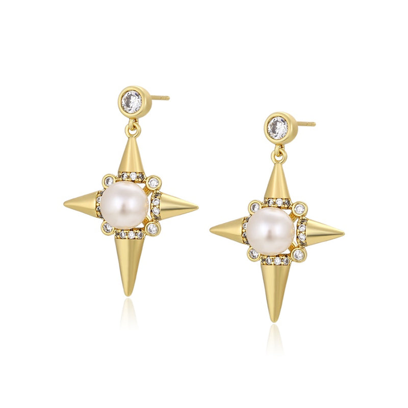 Stary Pearl Earrings - Minaki