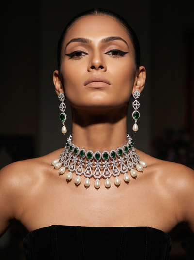 The Pearl Dynasty Choker Set - Minaki