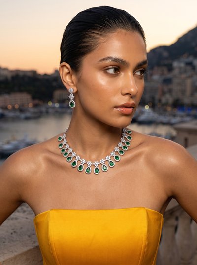 The Verdant Grace Necklace Set - Minaki