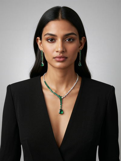 Verdant Allure Necklace Set - Minaki