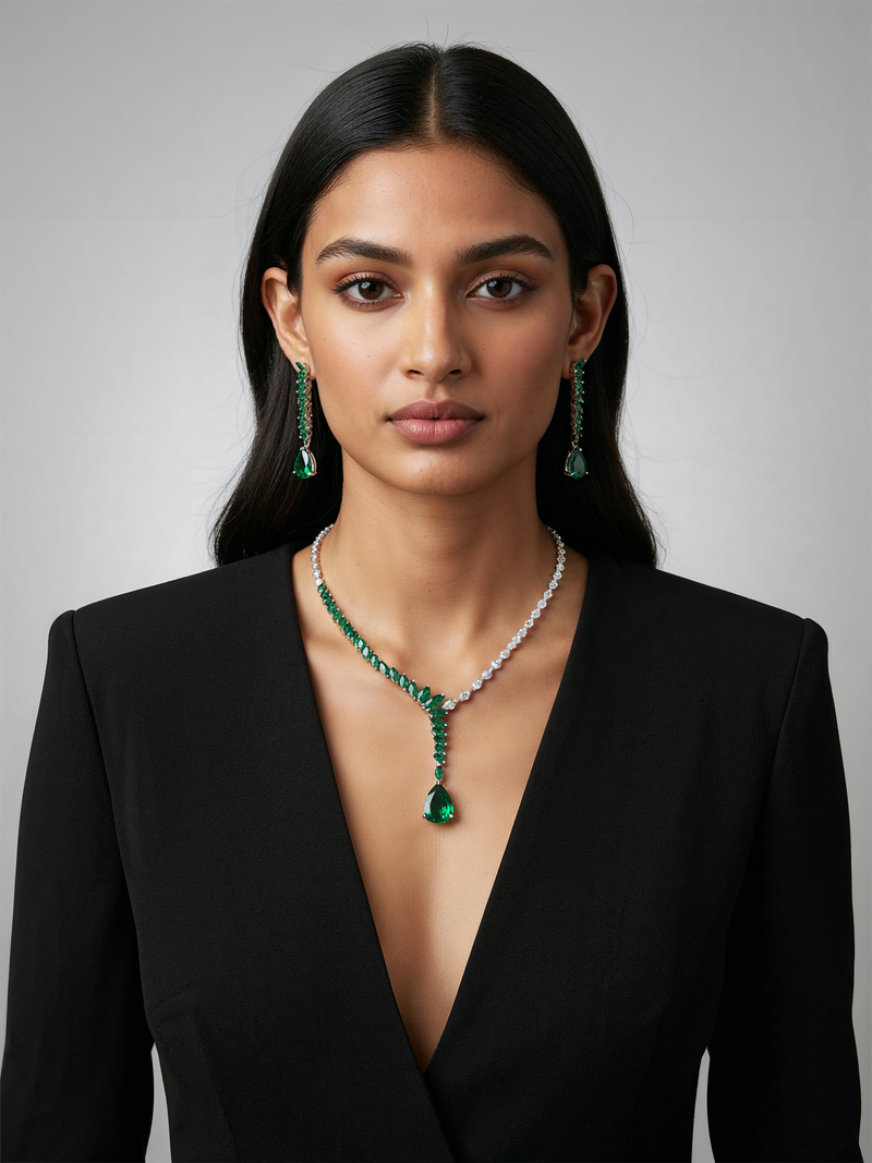 Verdant Allure Necklace Set - Minaki