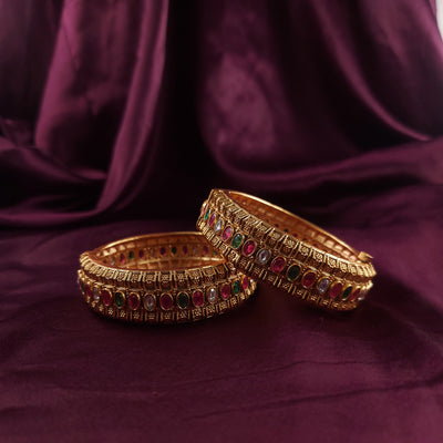 Vibrant Temple Charm Kada - Minaki