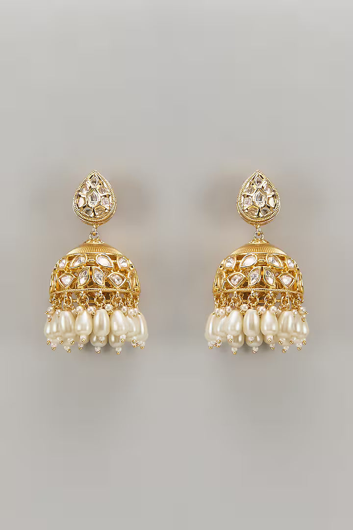 Zewar-e-Zauk Kundan Earring - Minaki